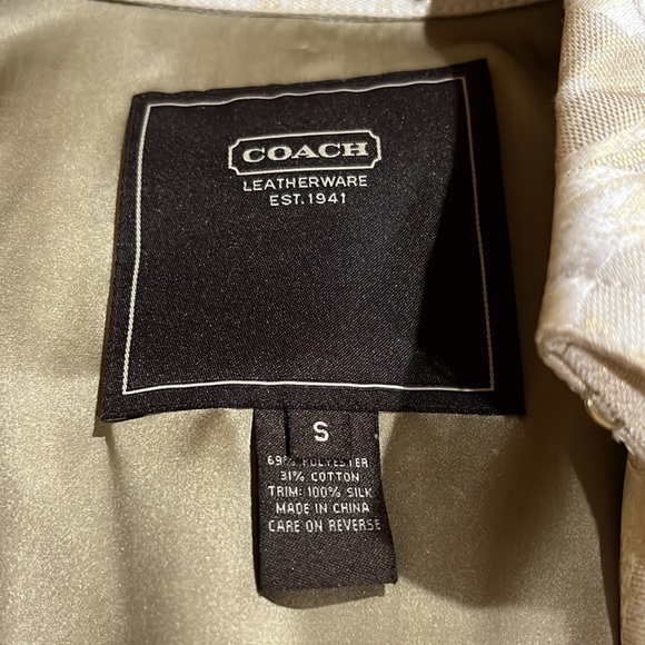 Coach trench coat - Picture 2 of 4